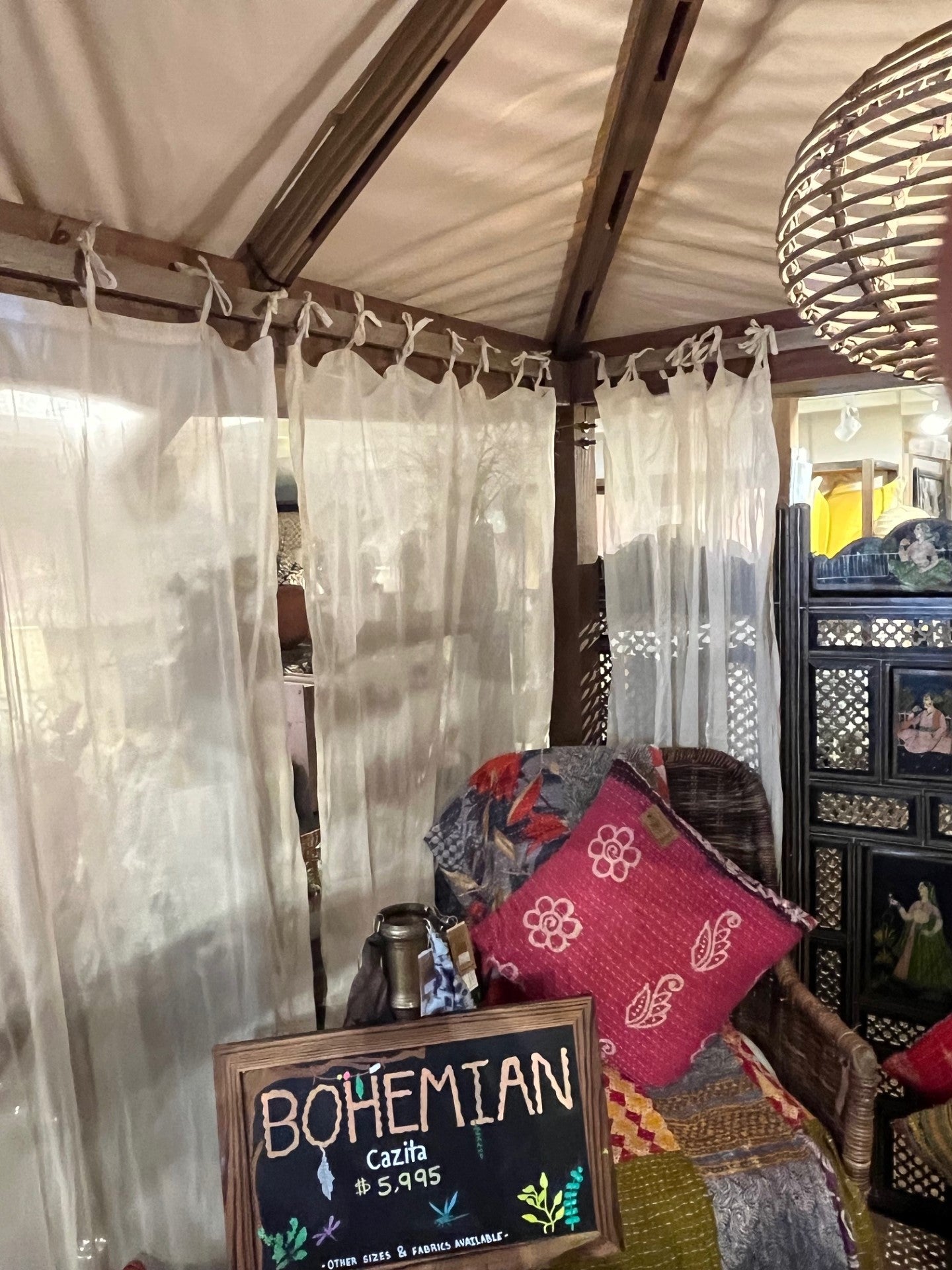 5'x7' Bohemian Cazita - Cotton Voile Curtains