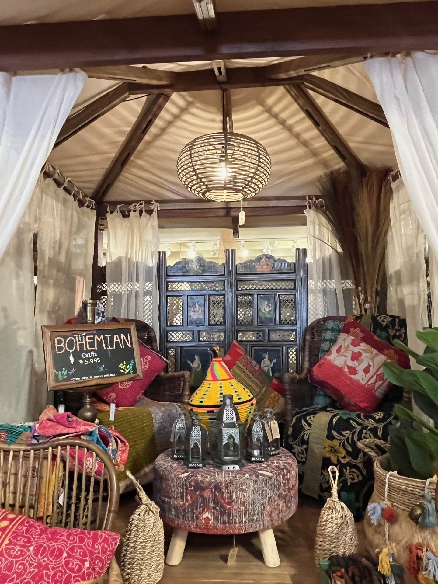 5'x7' Bohemian Cazita - Cotton Voile Curtains