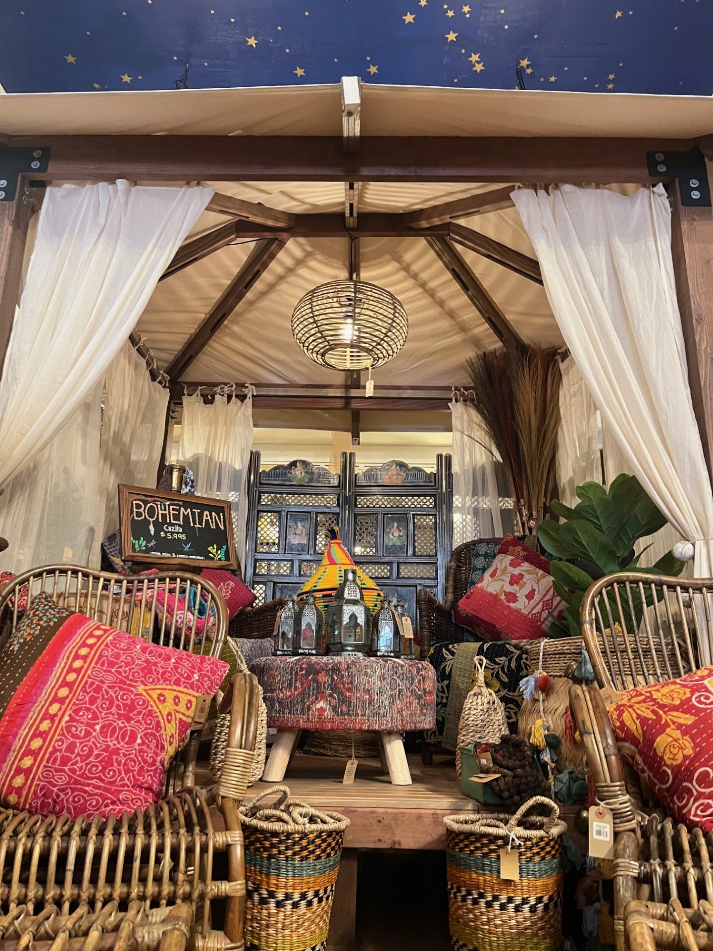 5'x7' Bohemian Cazita - Cotton Voile Curtains