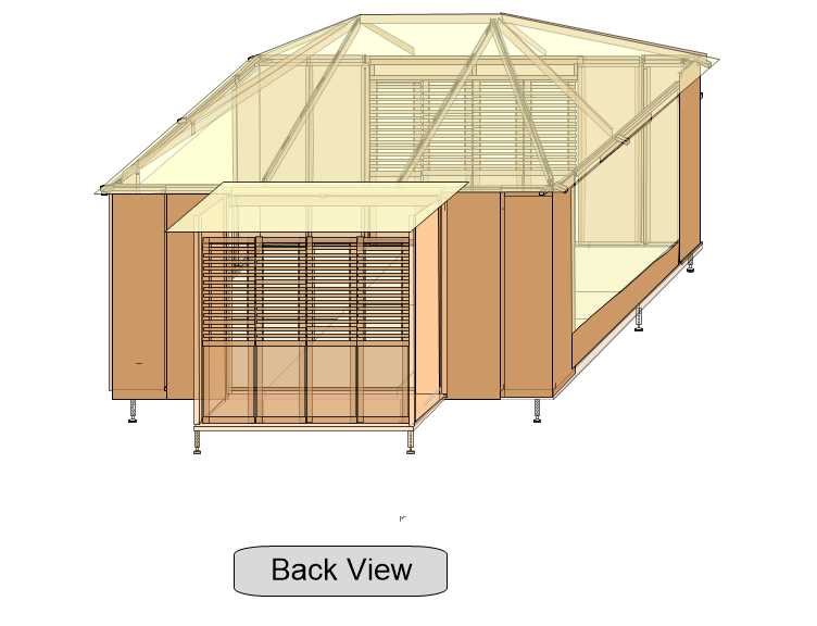 10'x14' Island Cazita - w/Pop Out on Back - Wood Doors on Front