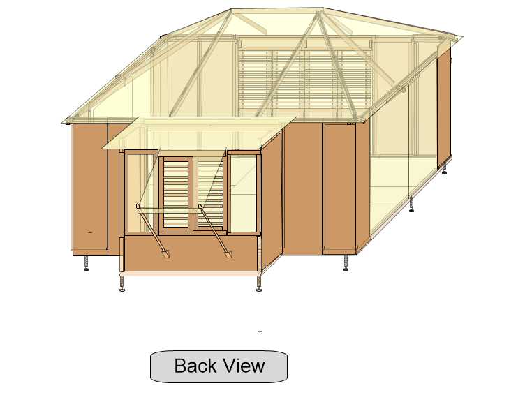 10'x14' Island Cazita - w/Pop Out on Back - Wood Doors on Front