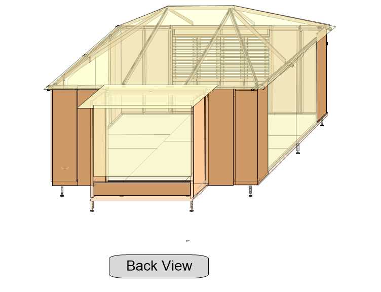 10'x14' Island Cazita - w/Pop Out on Back - Wood Doors on Front