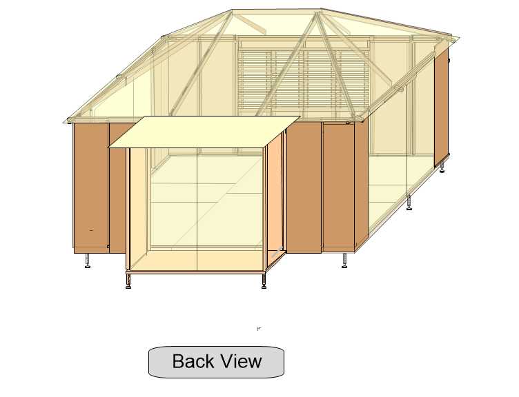 10'x14' Island Cazita - w/Pop Out on Back - Wood Doors on Front