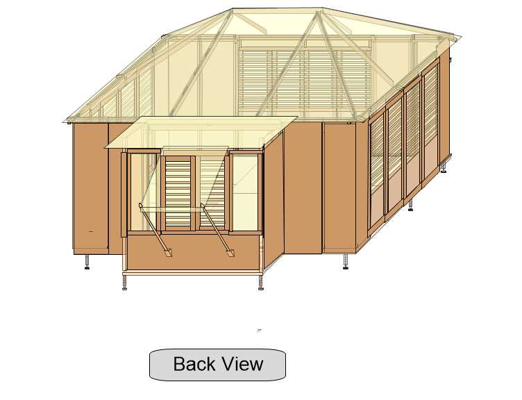 10'x14' Island Cazita - w/Pop Out on Back - Wood Doors on Front