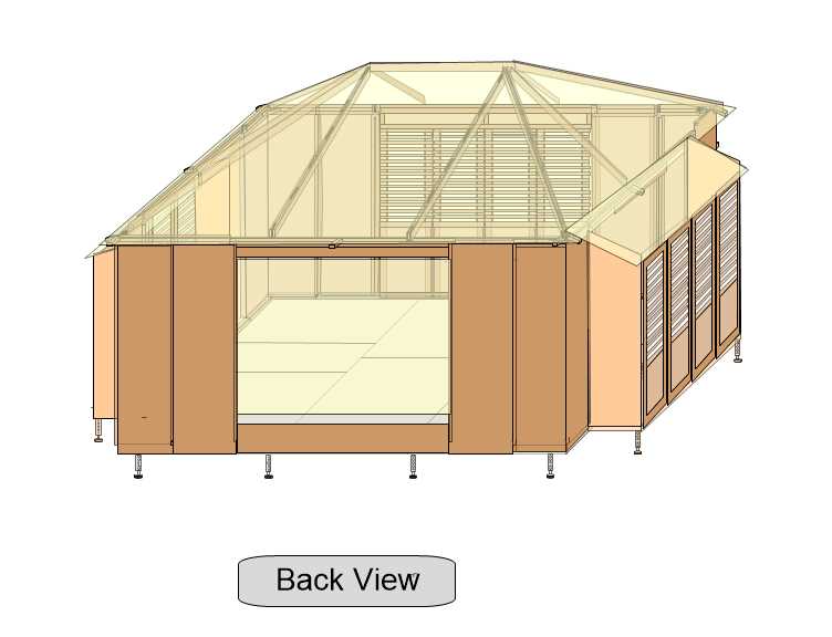 10'x14' Island Cazita - Pop Out on Sides - Wood Doors on Front