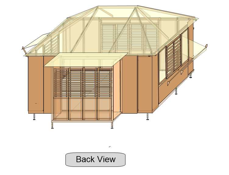 10'x14' Island Cazita - w/Pop Out on Back - Wood Doors on Front